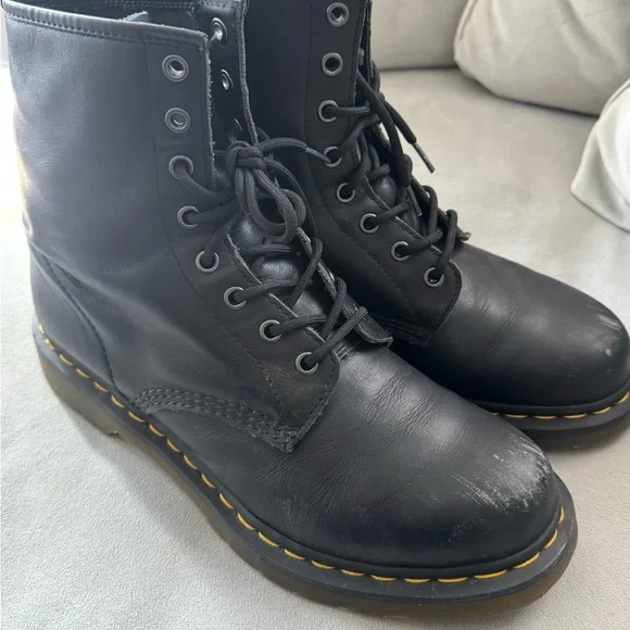 Dr. Martens Black Leather Footwear - Picture 1 of 8